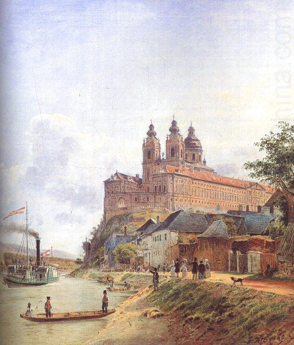 Jakob Alt The Monastery of Melk on the Danube china oil painting image